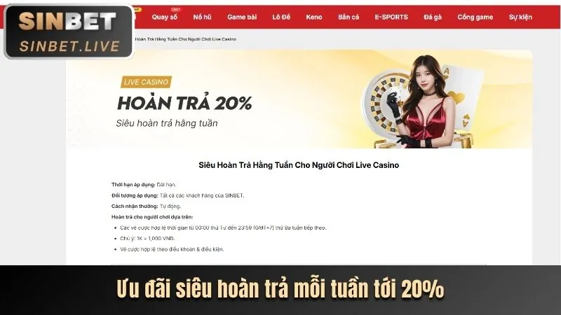Khuyến mãi nạp lại hàng ngày và hàng tuần ga65 casino